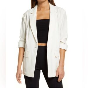 Elegant White Women's Blazer